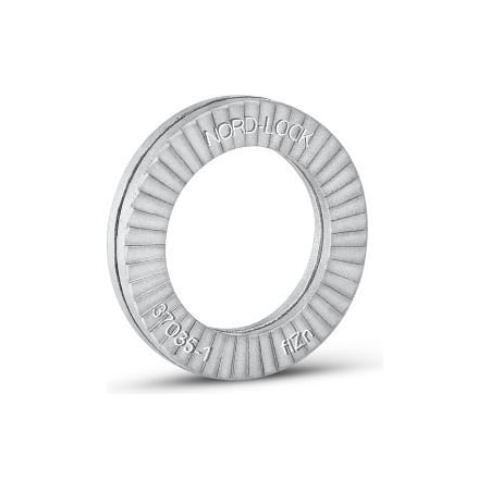 Nord-Lock Wedge Lock Washer, For Screw Size M14 Steel, Zinc Flake Finish 1644